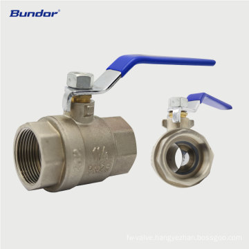 Bundor SS316 two piece ball valve manual ball valve